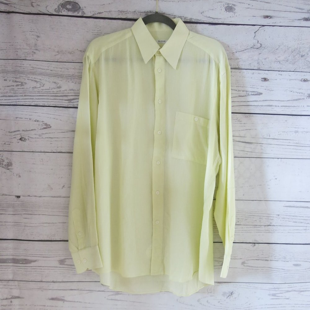 Pal Zileri 100% Cotton Button Down Long Sleeve Shirt - Size Large